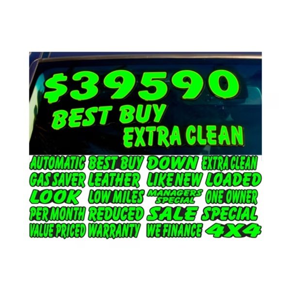 Chartreuse & Black Die Cut Slogans: Per Month Pk, Ez Line, Mfr#: 272-PERM